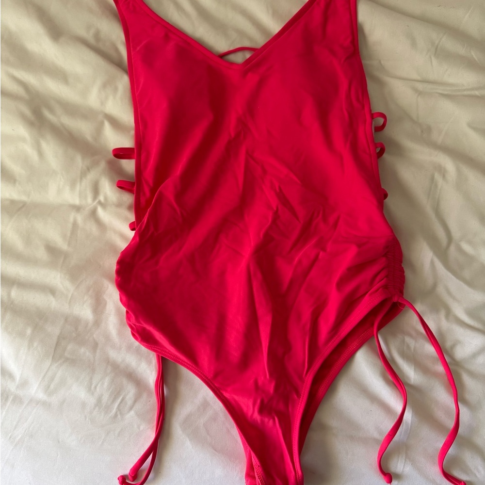 Vibrant Red One-Piece Swimsuit